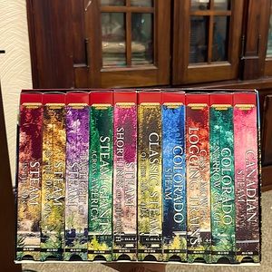 The ultimate real experience, American steam of vanishing era 10 videos set VHS